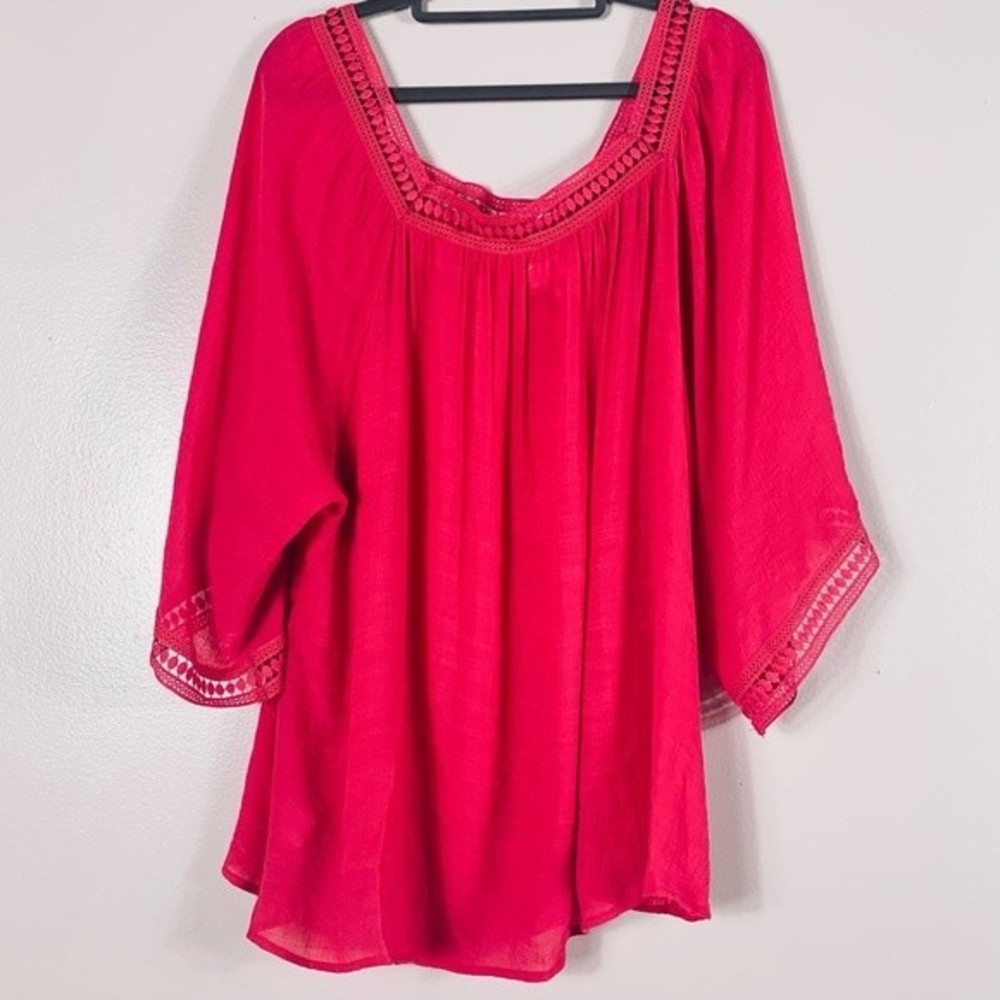 High Fifth pink long sleeve top size 2X